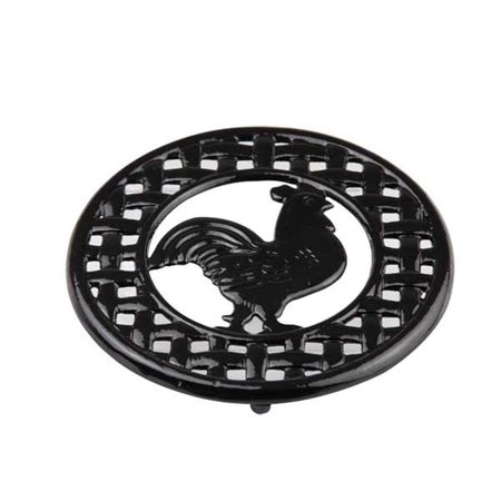 BAKEOFF Cast Iron Rooster Trivet Black BA306016